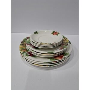 Royal Doulton Vintage Grape Dinner Plate c.1990s England ‎ Dinnerware 12 Pc Set